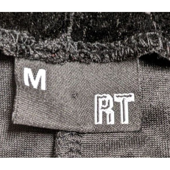 Women's RT Black Velvet Bodysuit made in South Africa Size Small/Medium - Picture 7 of 9